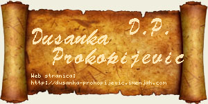 Dušanka Prokopijević vizit kartica